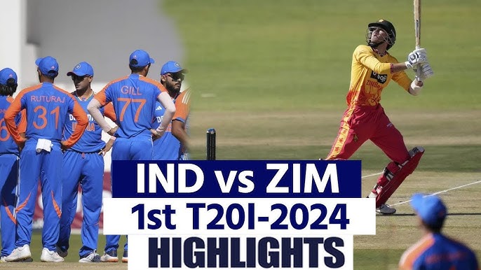 IND Vs ZIM 1st T20I Match Highlights 2024