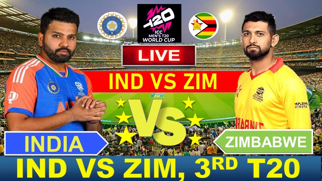 India vs Zimbabwe 3rd T20I 2024 Live Score: IND beat ZIM by 23 runs in Harare